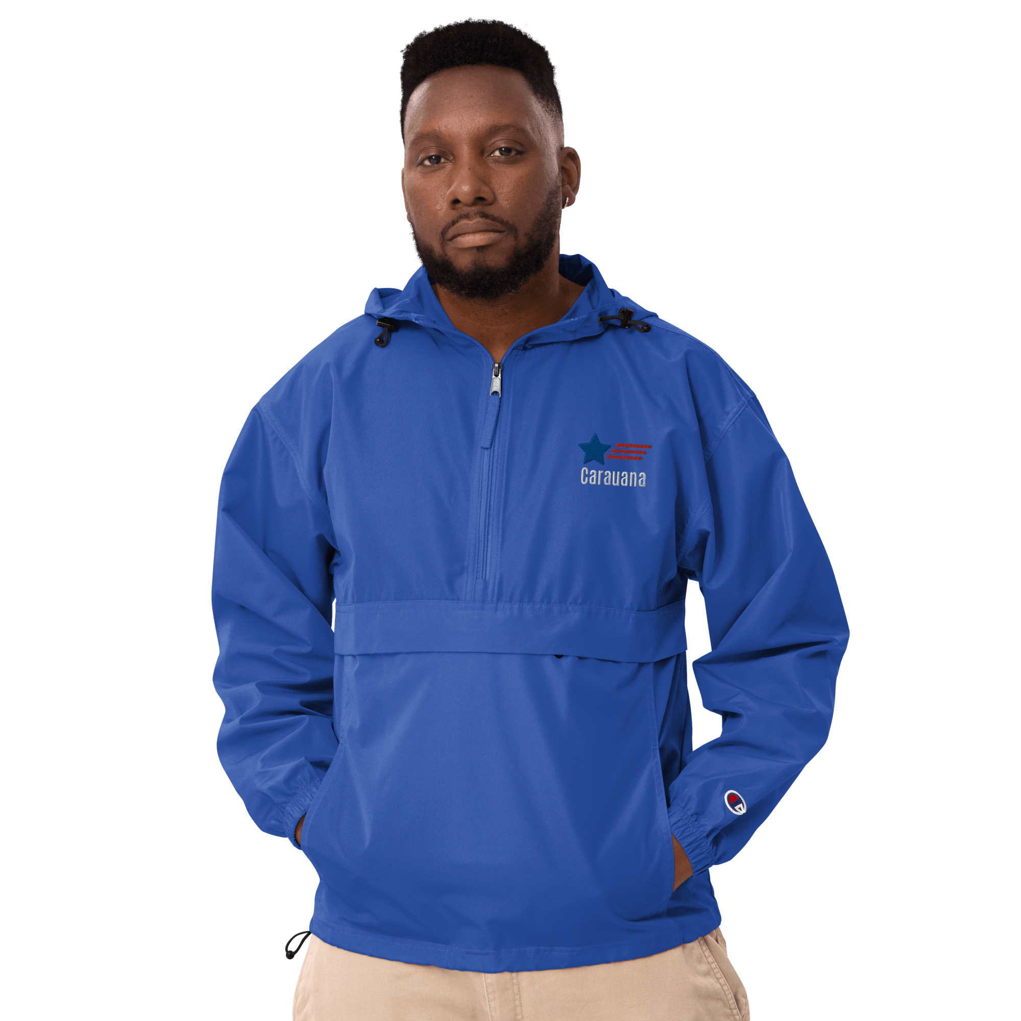 Embroidered Champion Packable Jacket Carauana Store