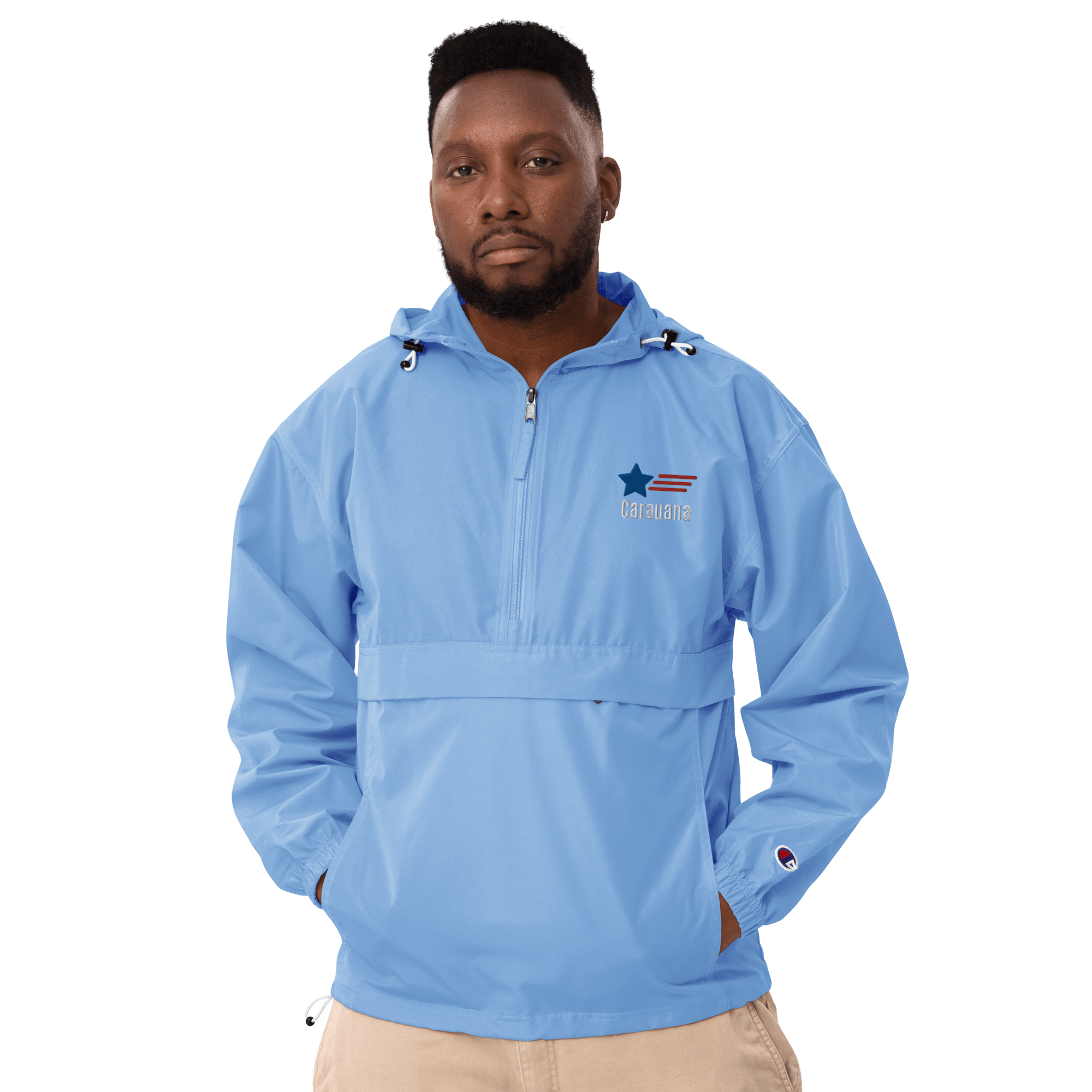 Embroidered Champion Packable Jacket Carauana Store