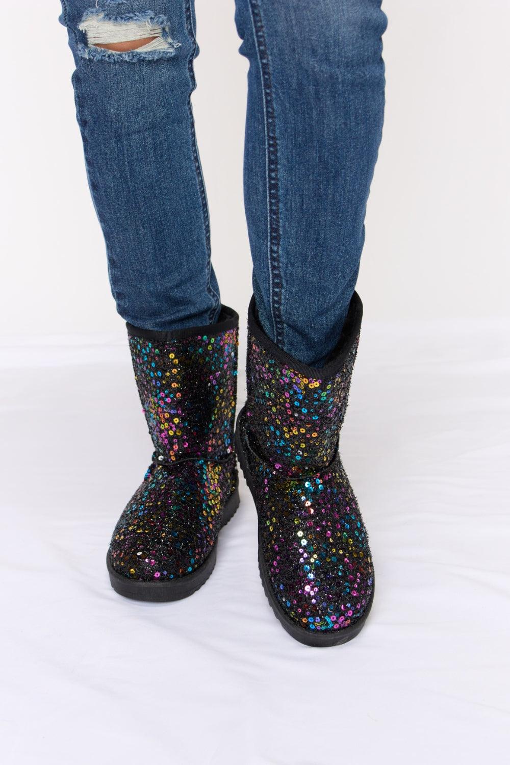 Forever Link Sequin Thermal Flat Boots