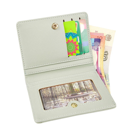 Ultra-Thin Folding Mini Wallet for Women with Card and Coin Holder CaRaUaNa Fashion