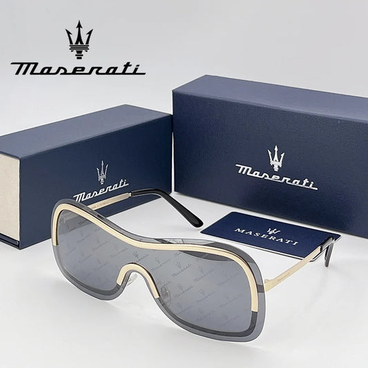 Maserati sunglasses with branded case and box