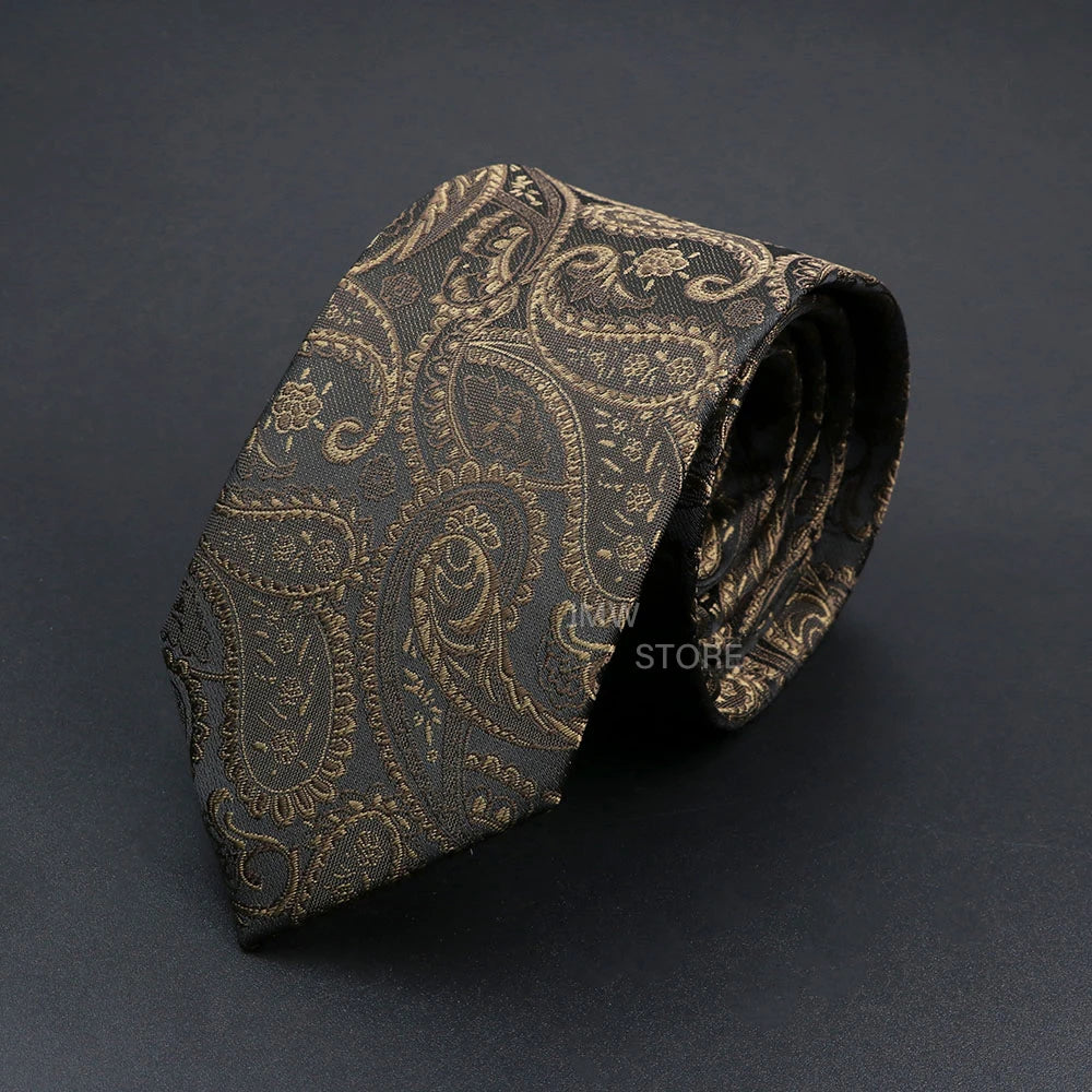 Patterned tie on a dark gray background