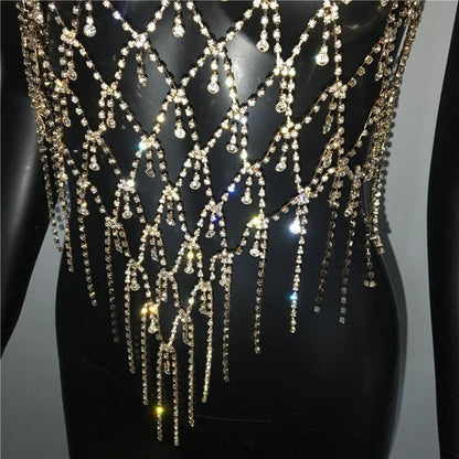 Sexy Clubwear Bling Rhinestone Party