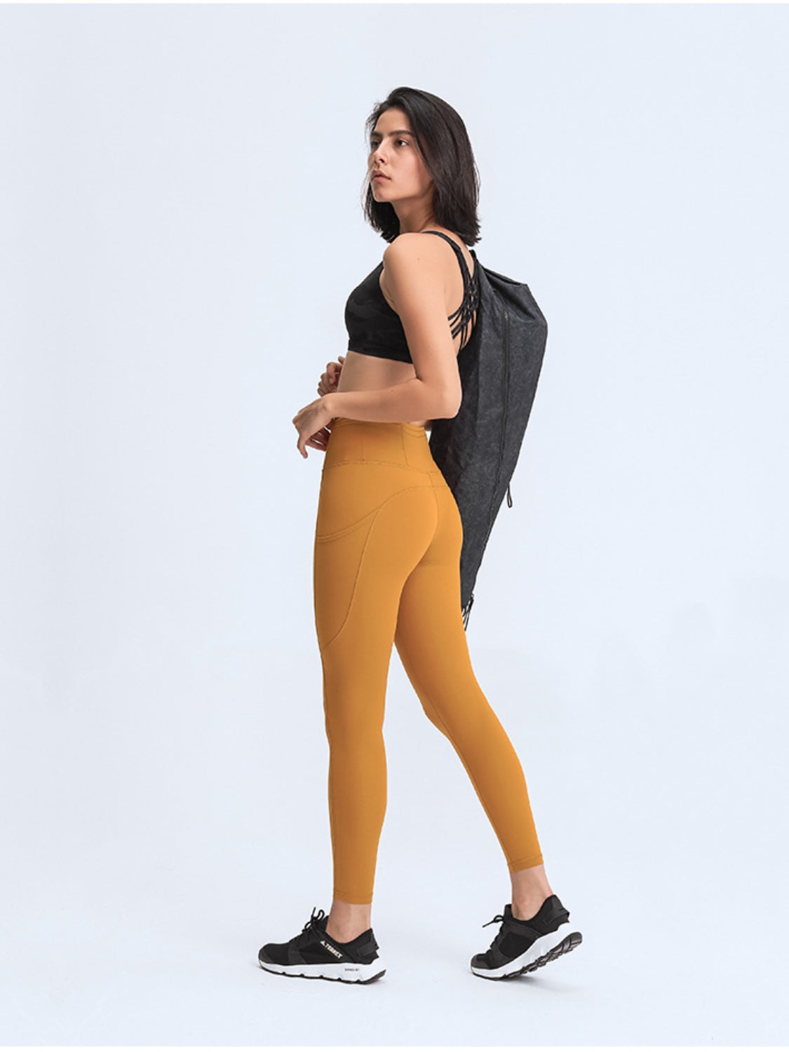 Wide Waistband Leggings with Pockets Carauana Store