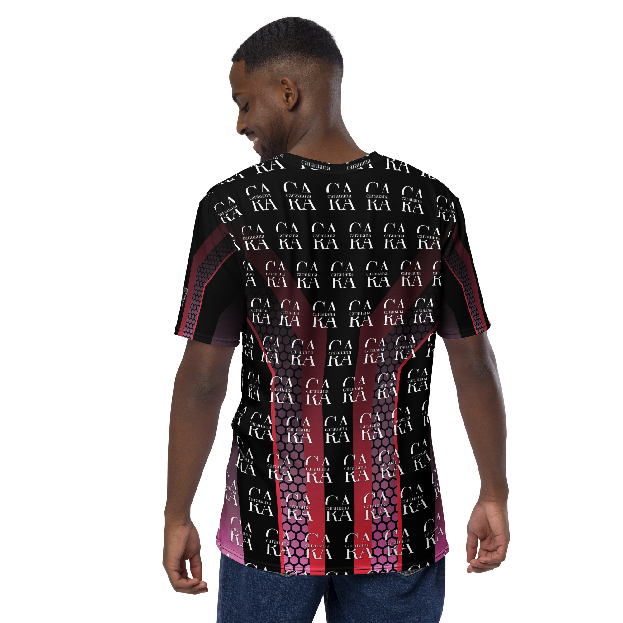 CaRaUaNa Men's t-shirt black Pink Carauana Store