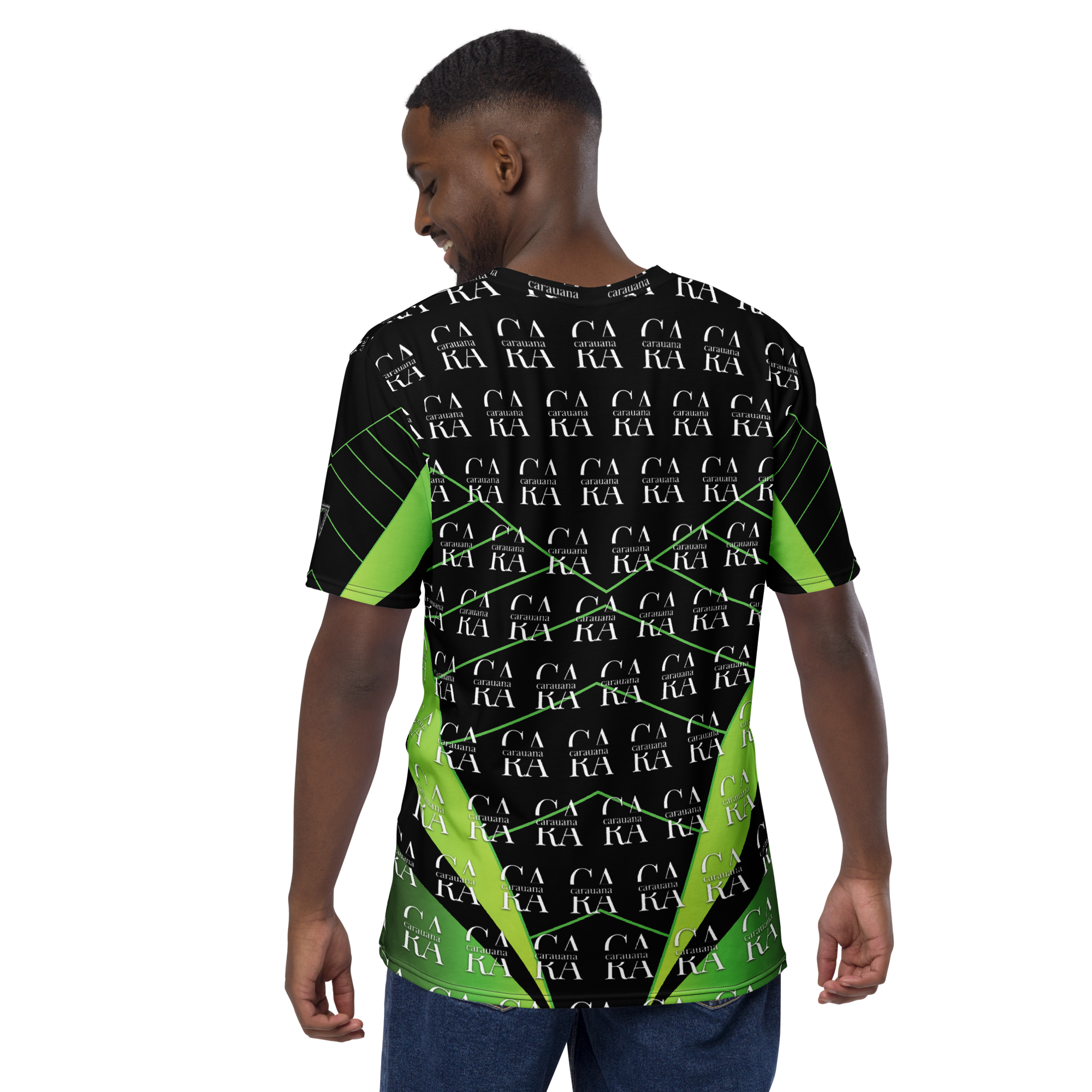 CaRaUaNa Men's t-shirt black Green Carauana Store