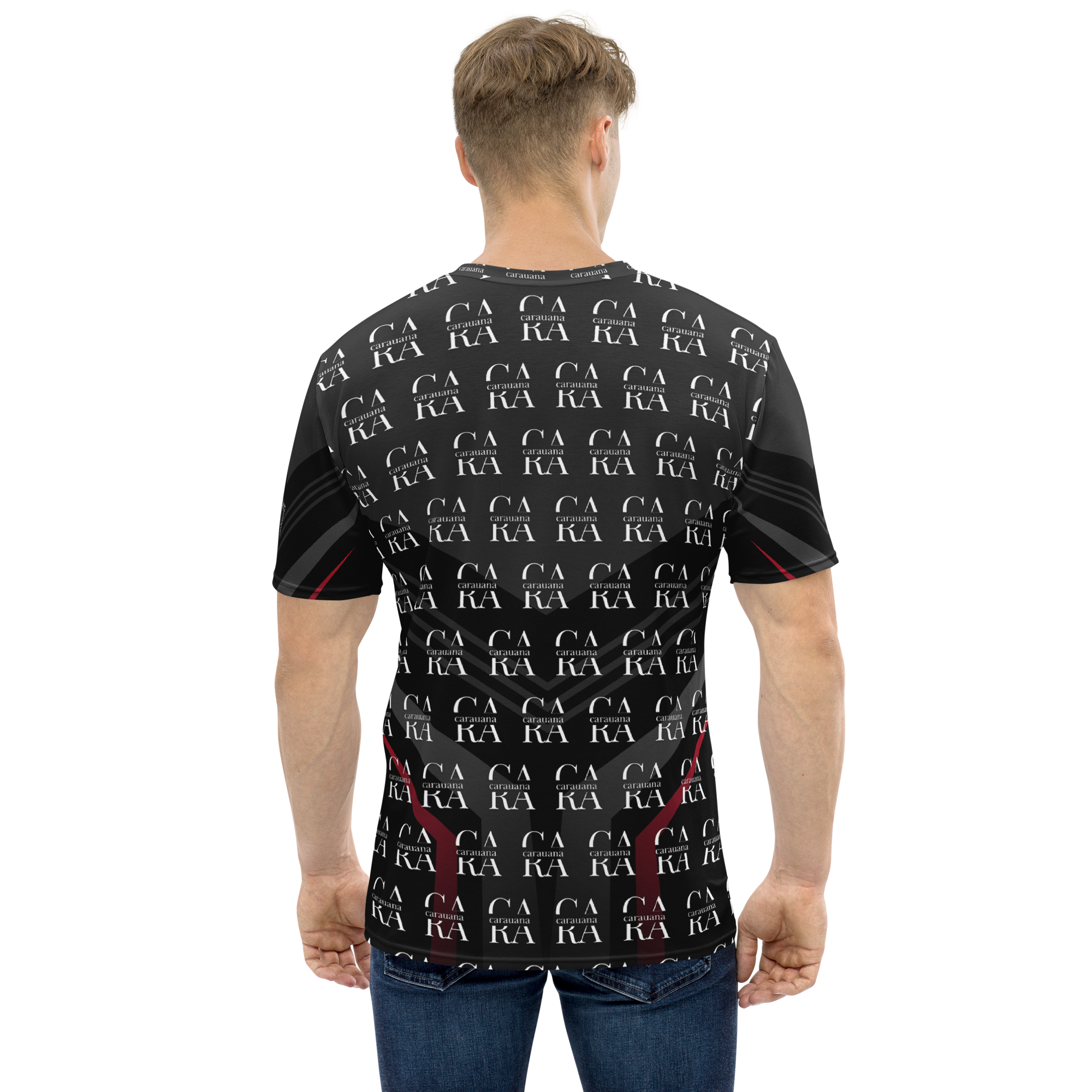 CaRaUaNa Men's t-shirt black Elegant Carauana Store