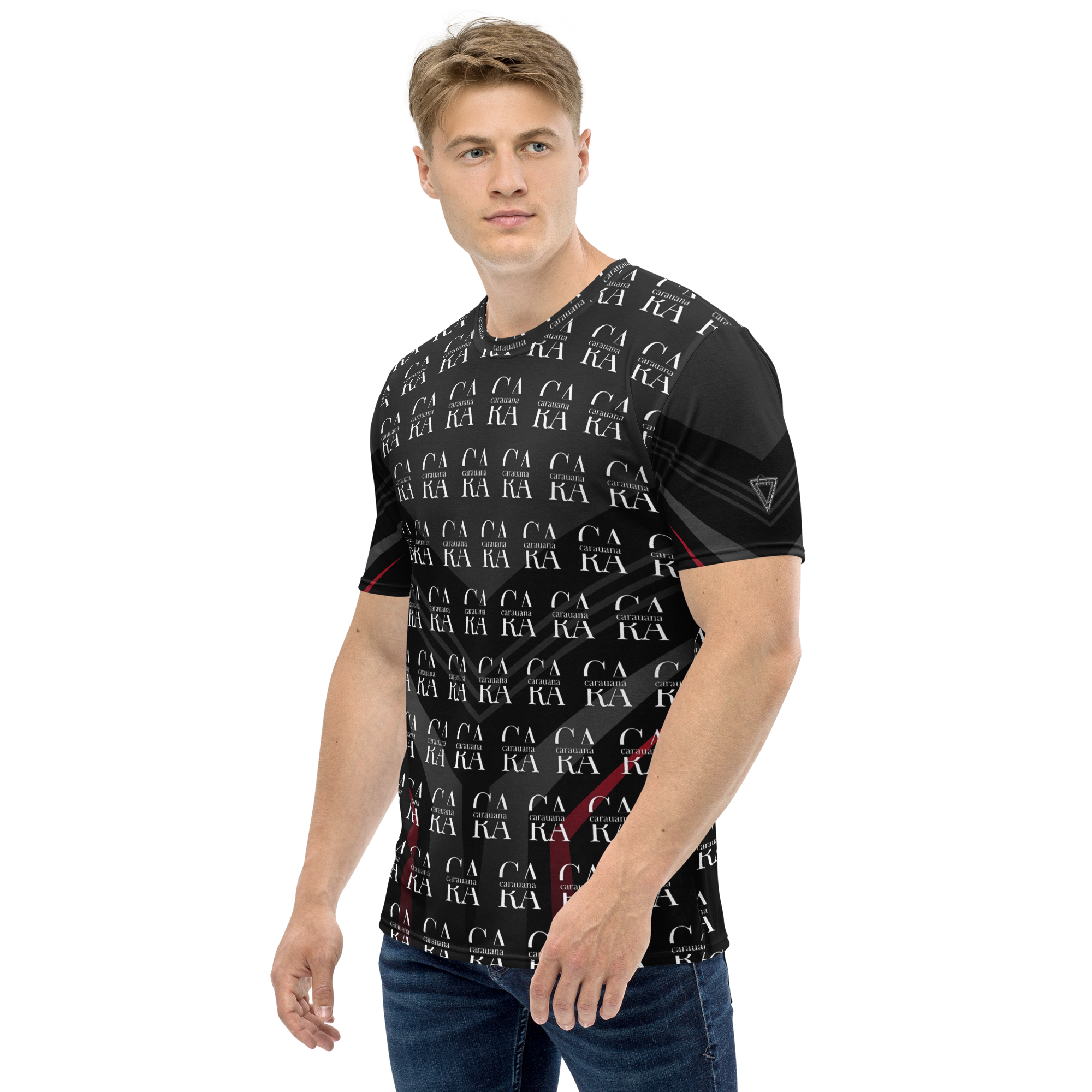 CaRaUaNa Men's t-shirt black Elegant Carauana Store