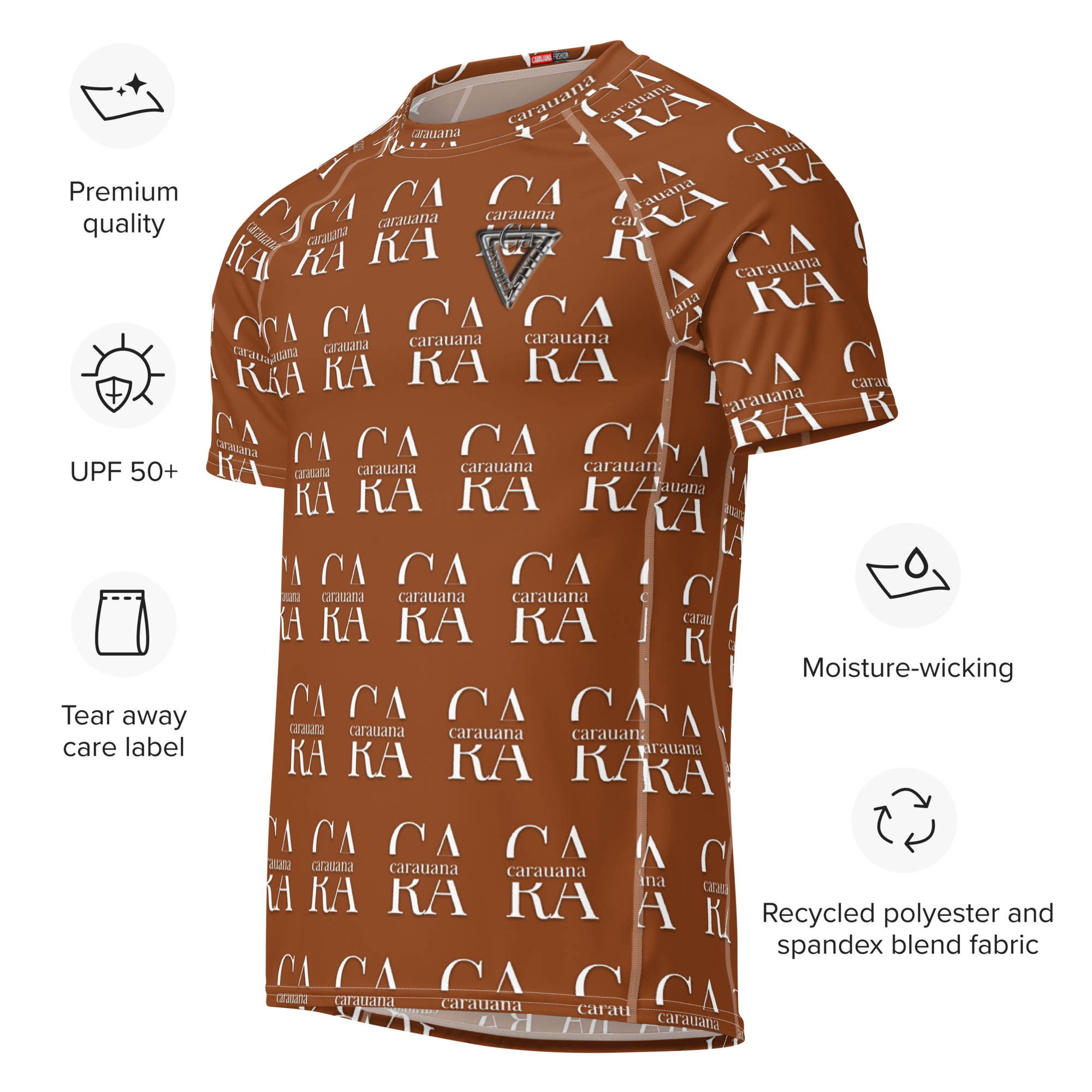 🟤 Original CaRaUaNa Rash Guard – CaCaO Brown Carauana Store