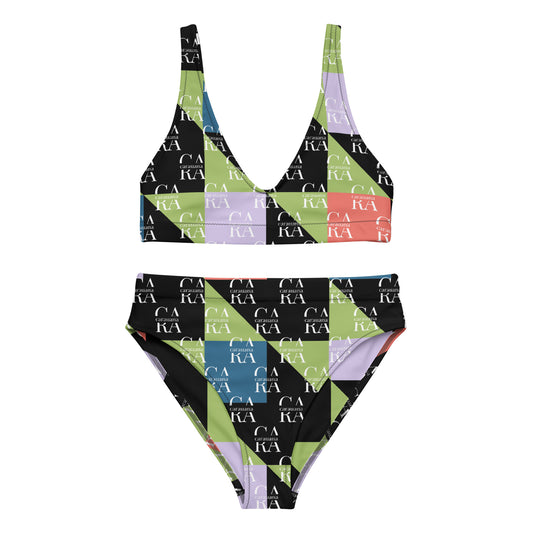 Carauana high-waisted bikini Green Black branded Carauana Store
