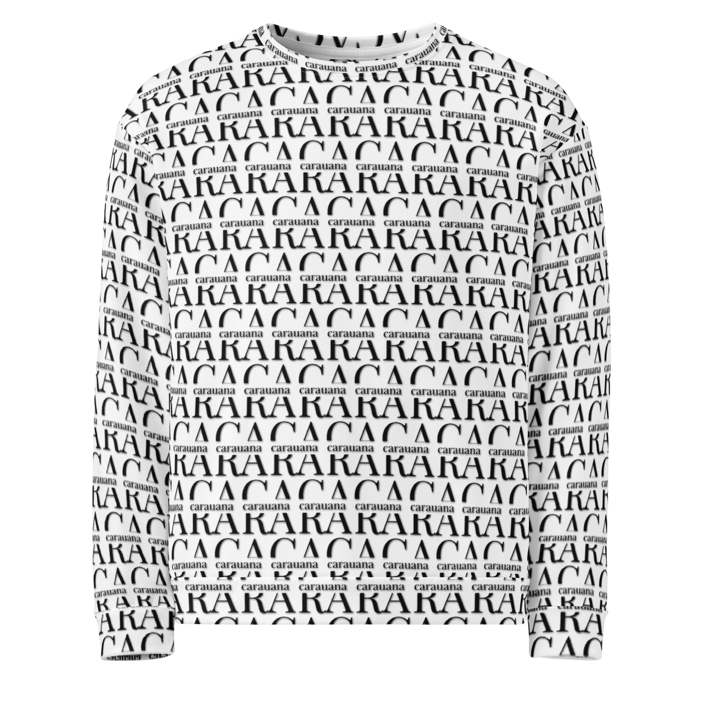 Premium Sweatshirt CaRaUaNa Unisex Black Logo