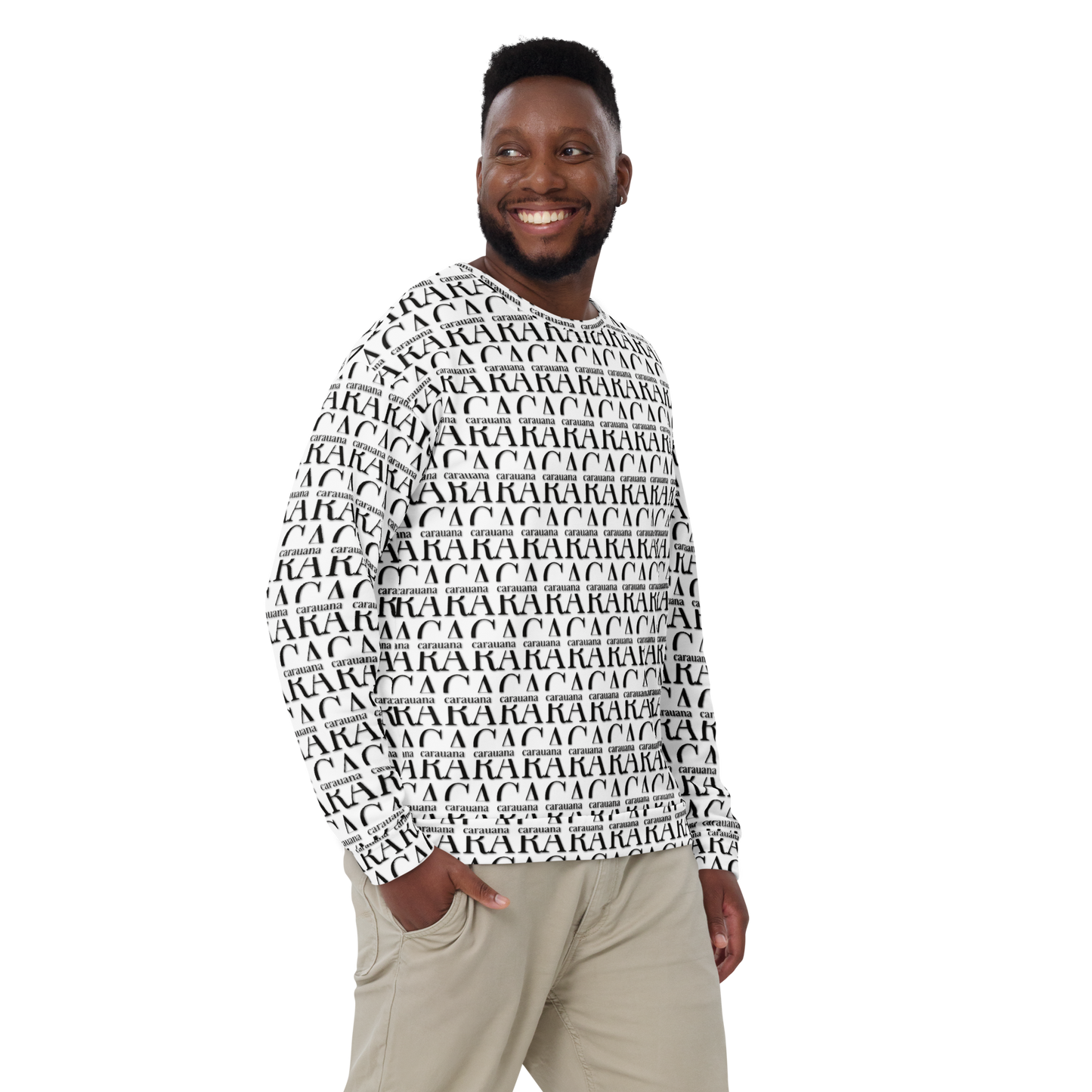 Premium Sweatshirt CaRaUaNa Unisex Black Logo