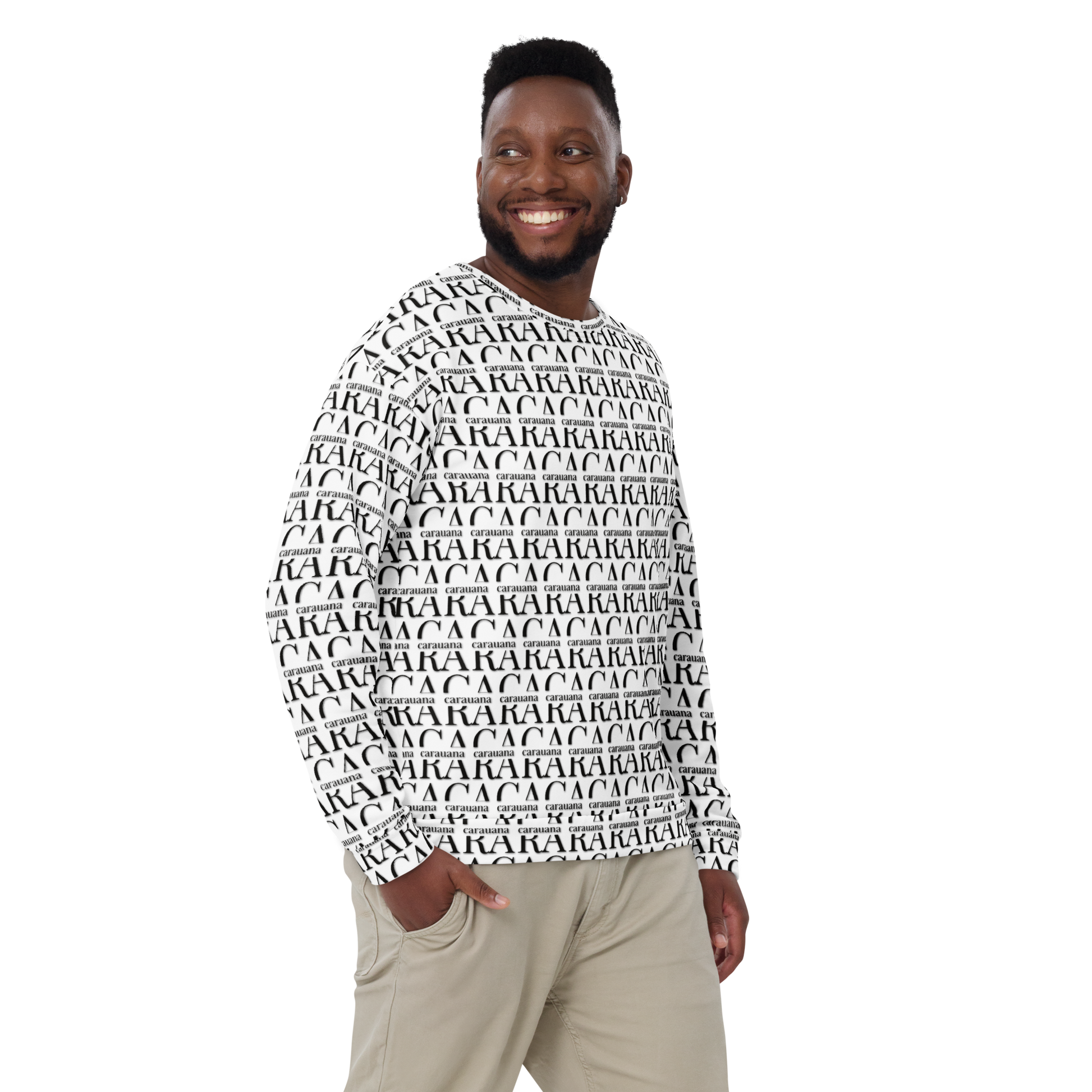 Premium Sweatshirt CaRaUaNa Unisex Black Logo