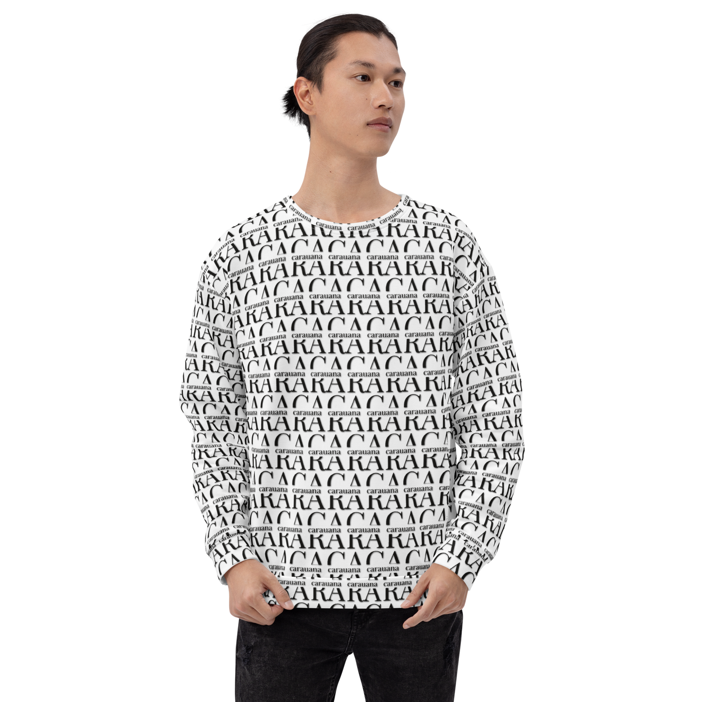 Premium Sweatshirt CaRaUaNa Unisex Black Logo