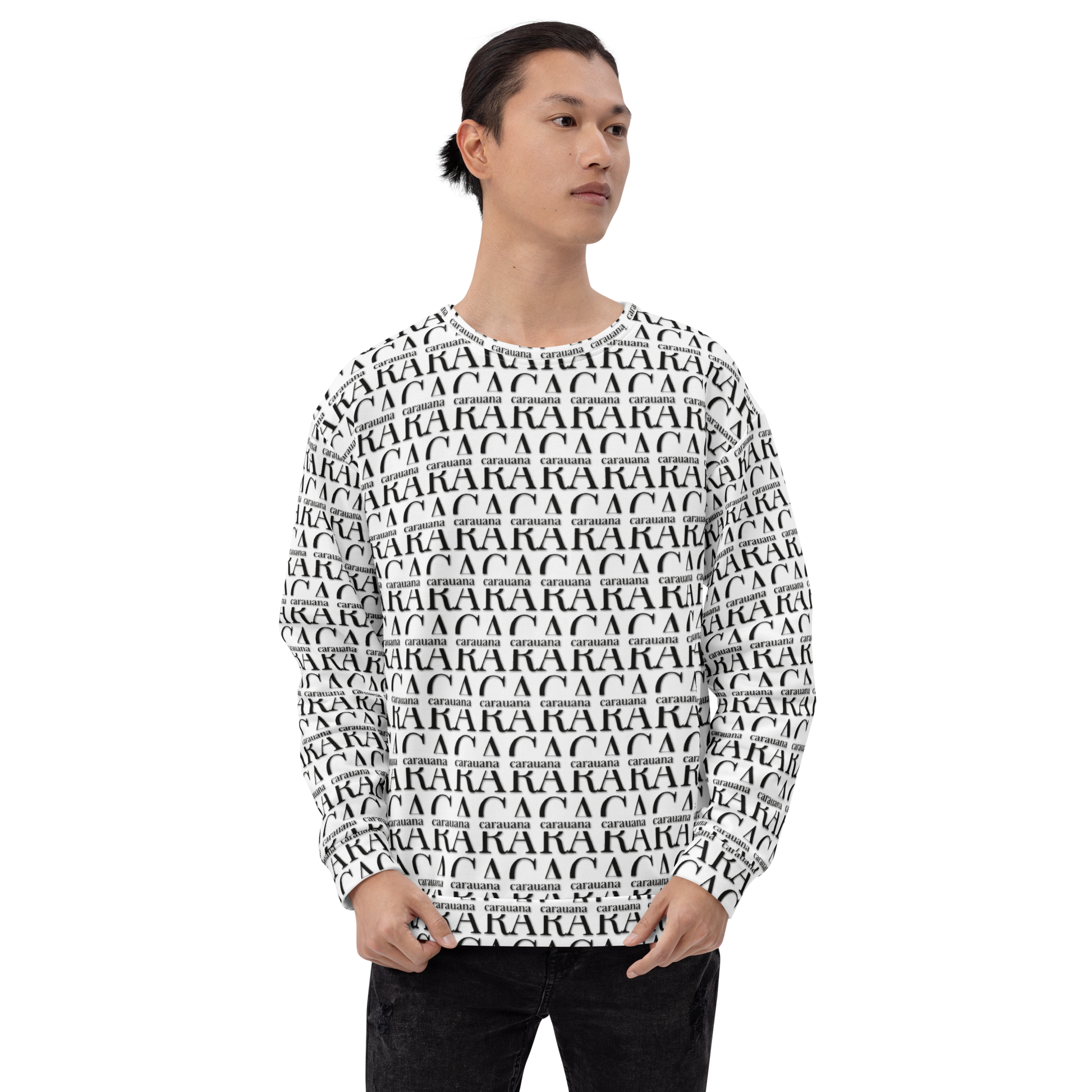 Premium Sweatshirt CaRaUaNa Unisex Black Logo