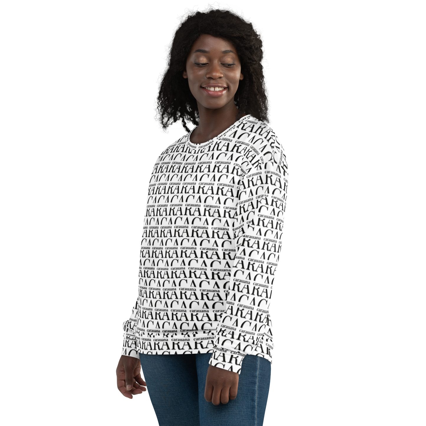 Premium Sweatshirt CaRaUaNa Unisex Black Logo