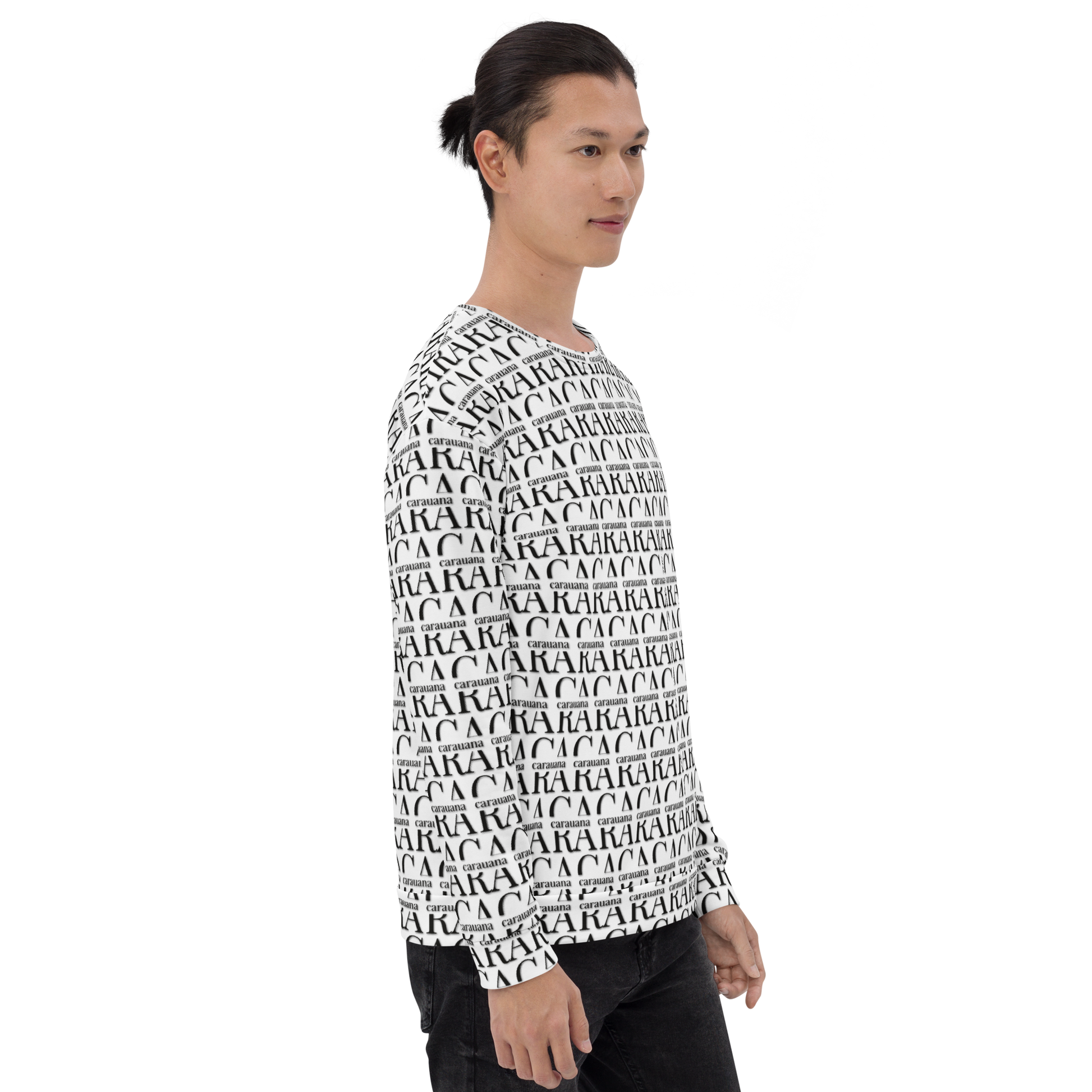Premium Sweatshirt CaRaUaNa Unisex Black Logo