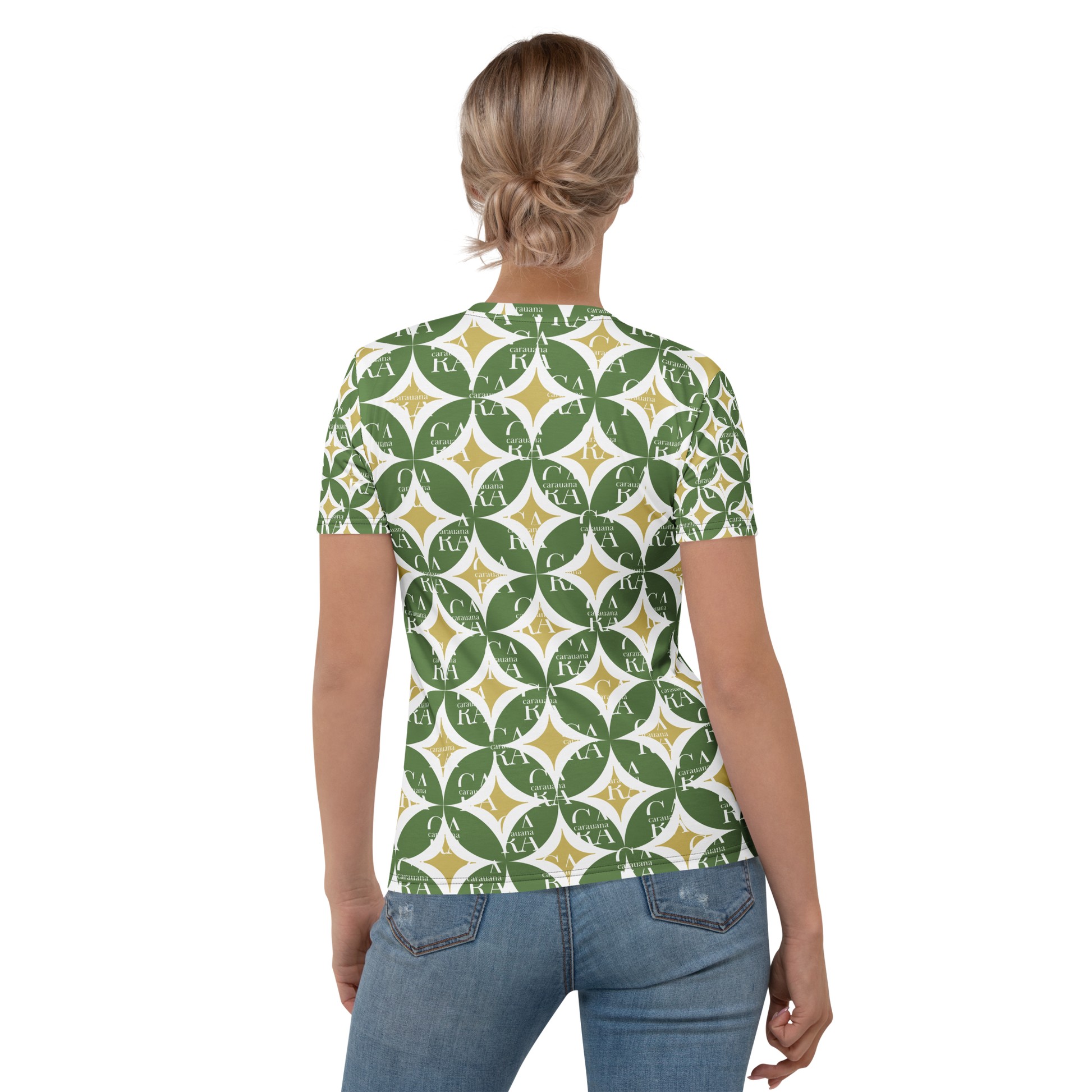 Women's T-shirt Green Pattern Carauana Store