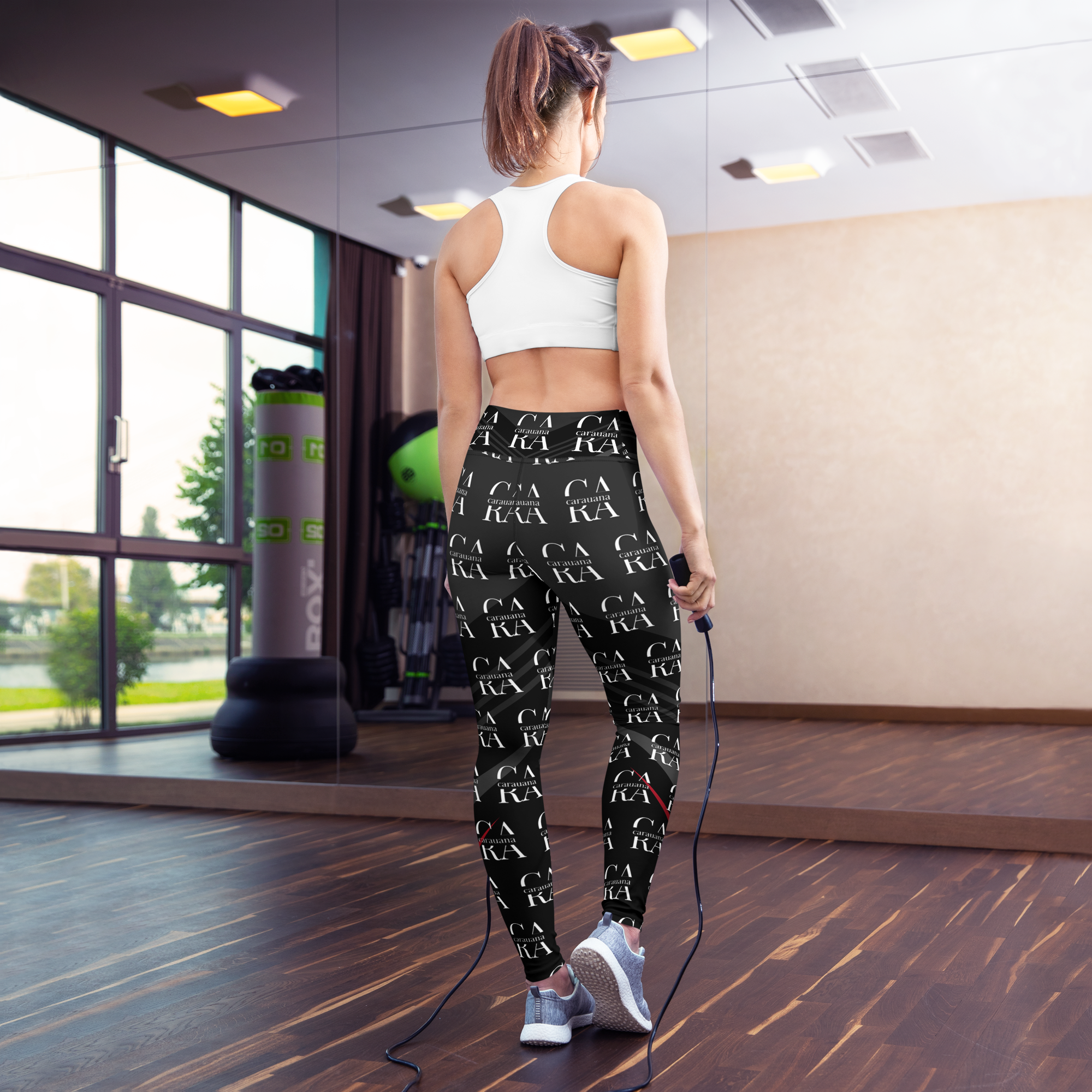CaRaUaNa Leggings SPORT black Elegant Carauana Store