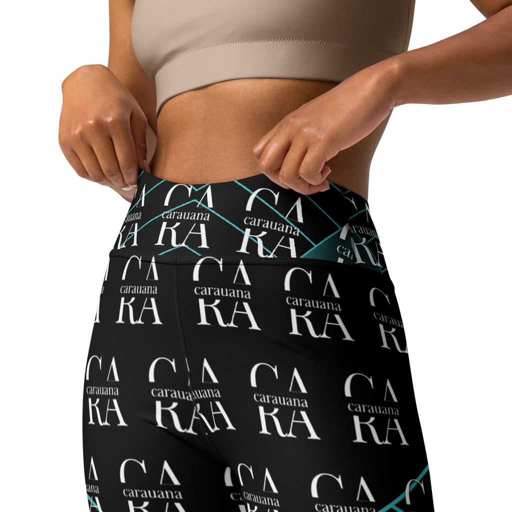 CaRaUaNa Leggings SPORT black Green Famous Carauana Store