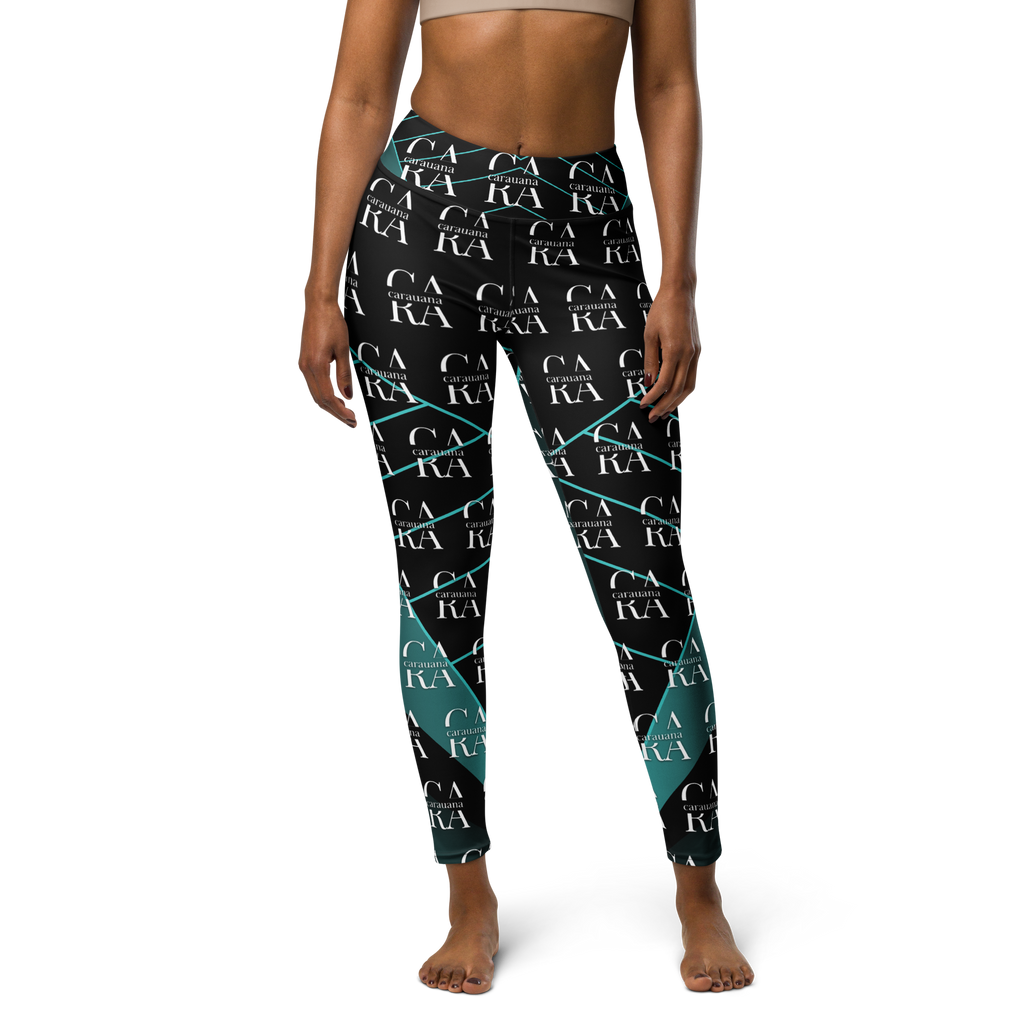 CaRaUaNa Leggings SPORT black Green Famous Carauana Store