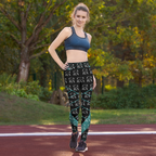 CaRaUaNa Leggings SPORT black Green Famous Carauana Store