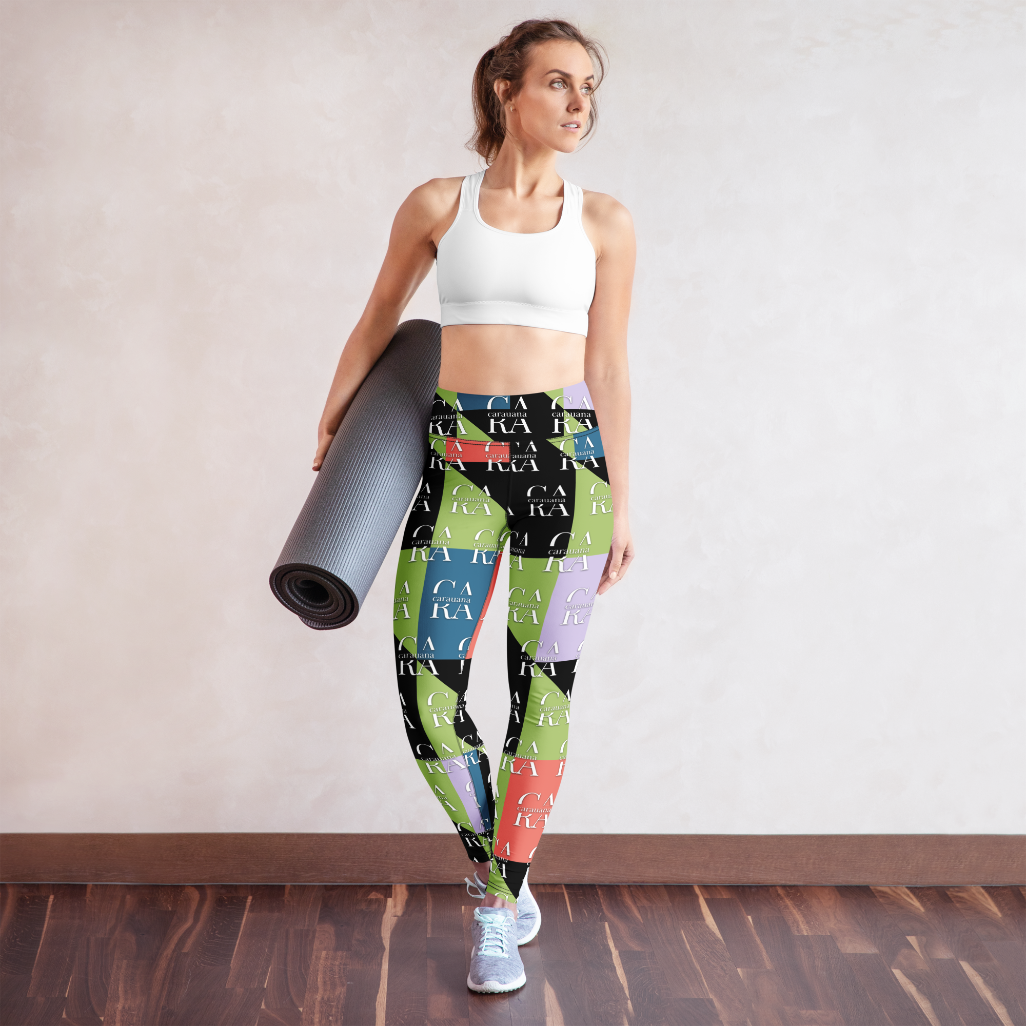 CaRaUaNa Leggings SPORT Green Black Carauana Store