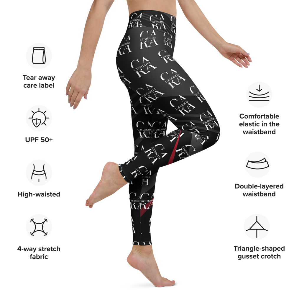 CaRaUaNa Leggings SPORT black Elegant Carauana Store