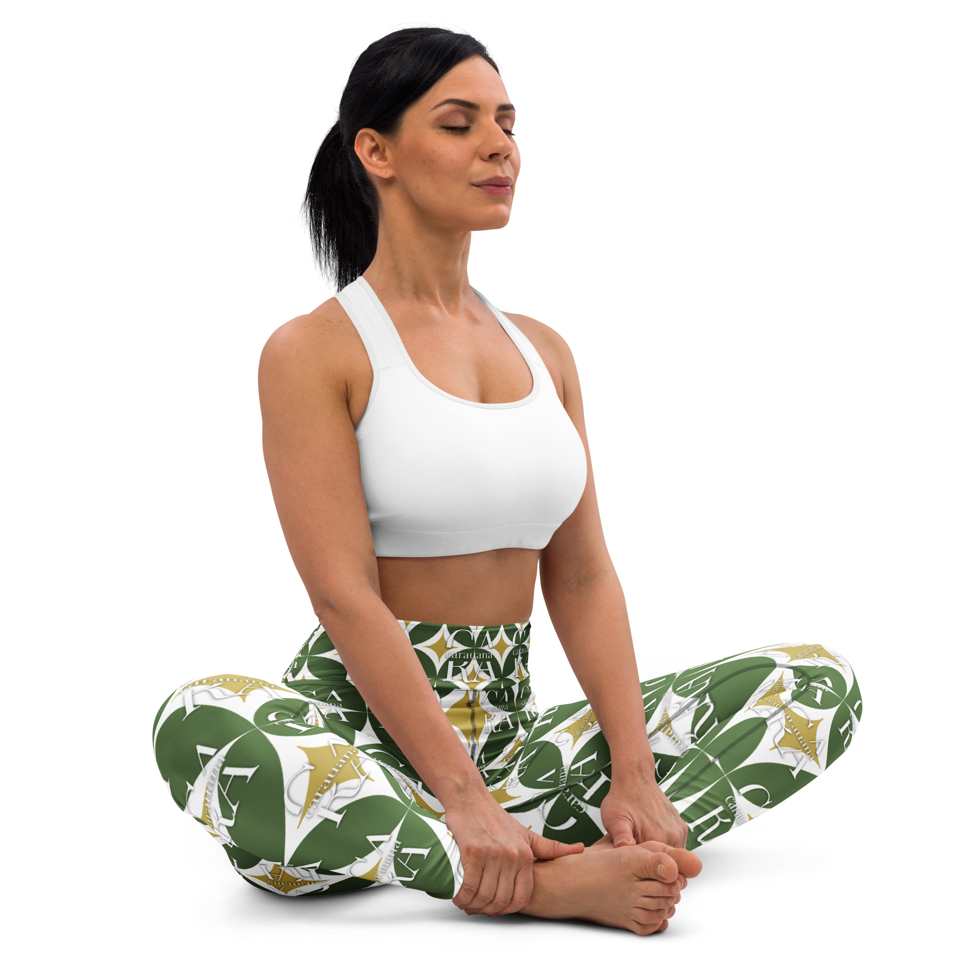 CaRaUaNa Leggings SPORT Pattern Green Carauana Store