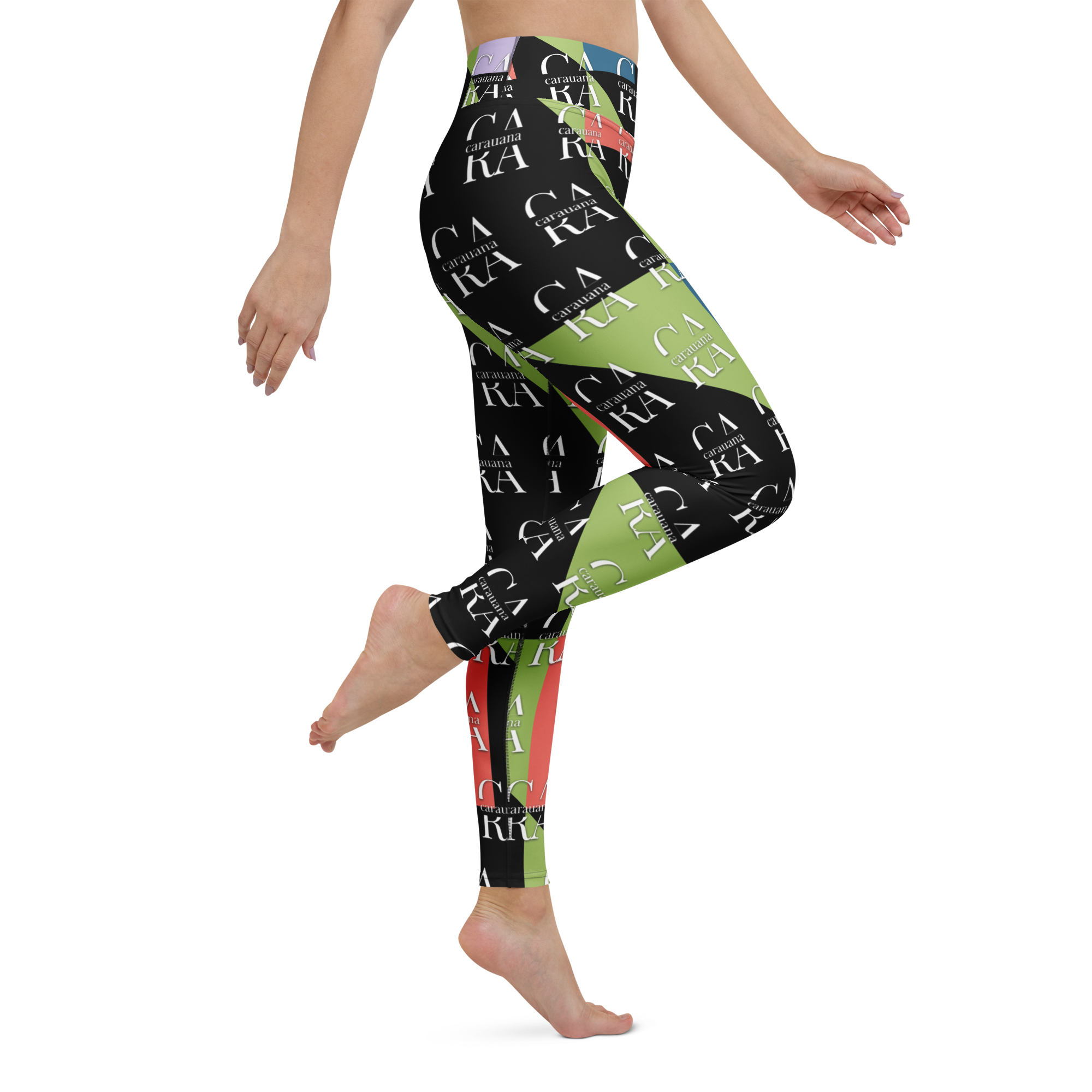 CaRaUaNa Leggings SPORT Green Black Carauana Store