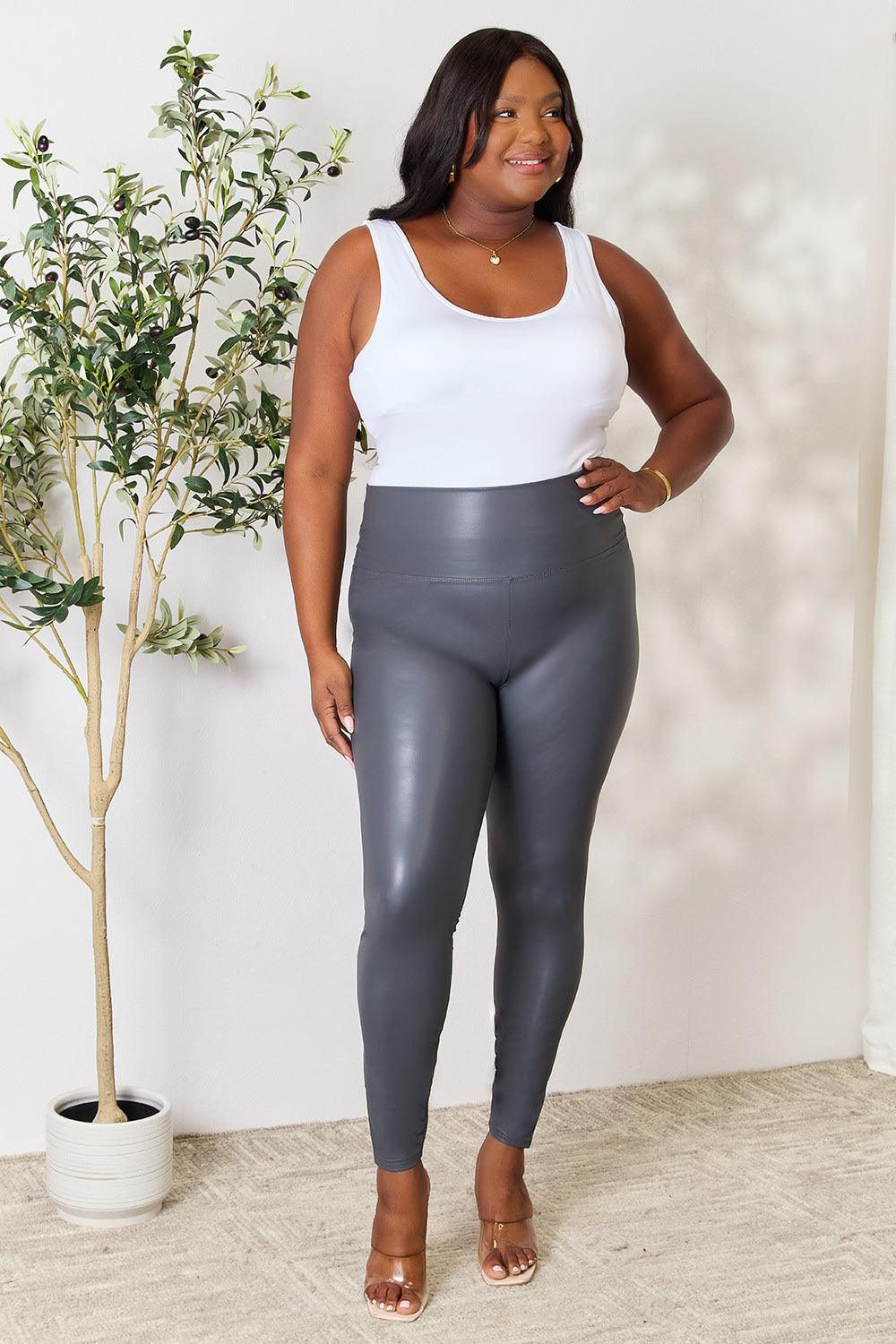 LOVEIT Full Size Wide Waistband High Waist Leggings