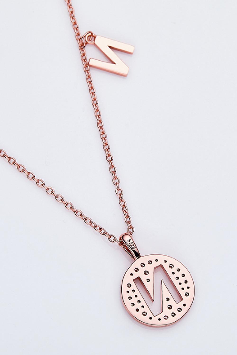 Adored Moissanite K to T Pendant Necklace