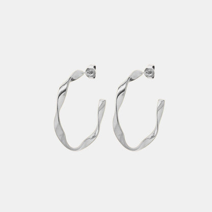 Titanium Steel C-Hoop Earrings