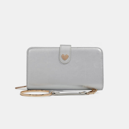 Nicole Lee USA Solid Bifold Wallet with Wristlet 