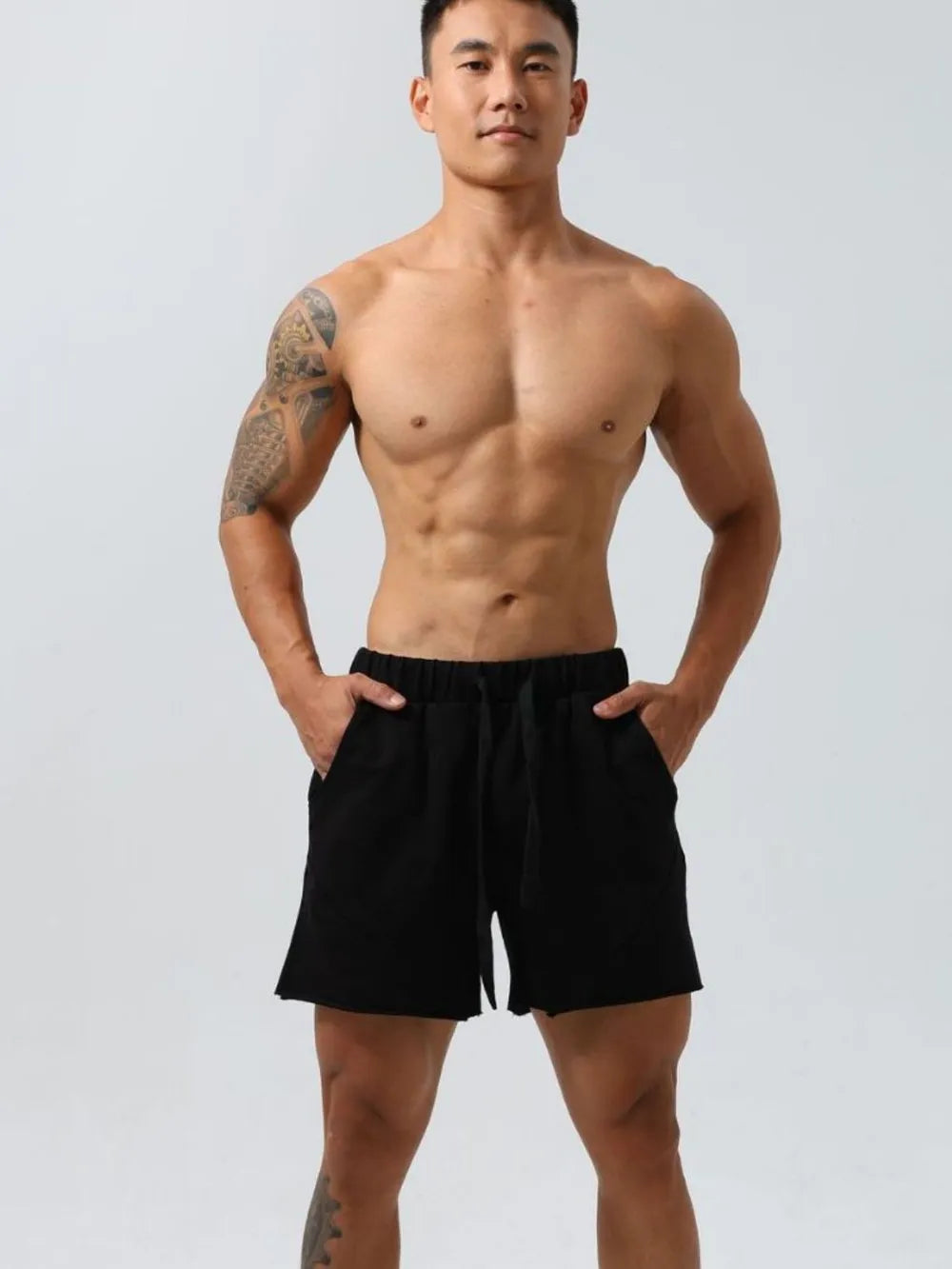 Men's Plus Size Drawstring Elastic Waist Shorts CaRaUaNa Fashion