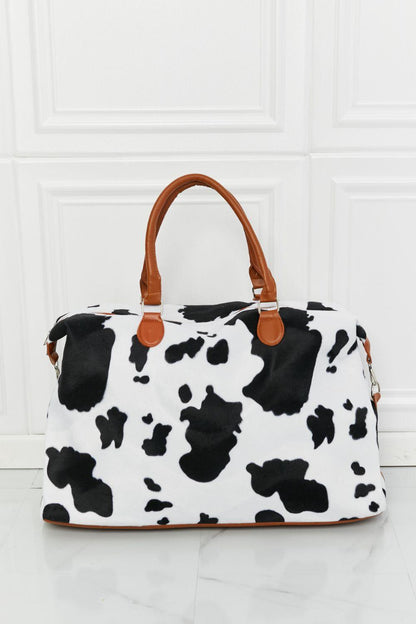 Animal Print Plush Weekender Bag