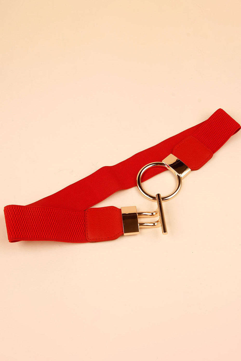 Circle Shape Buckle Zinc Alloy Buckle PU Leather Belt Carauana Store