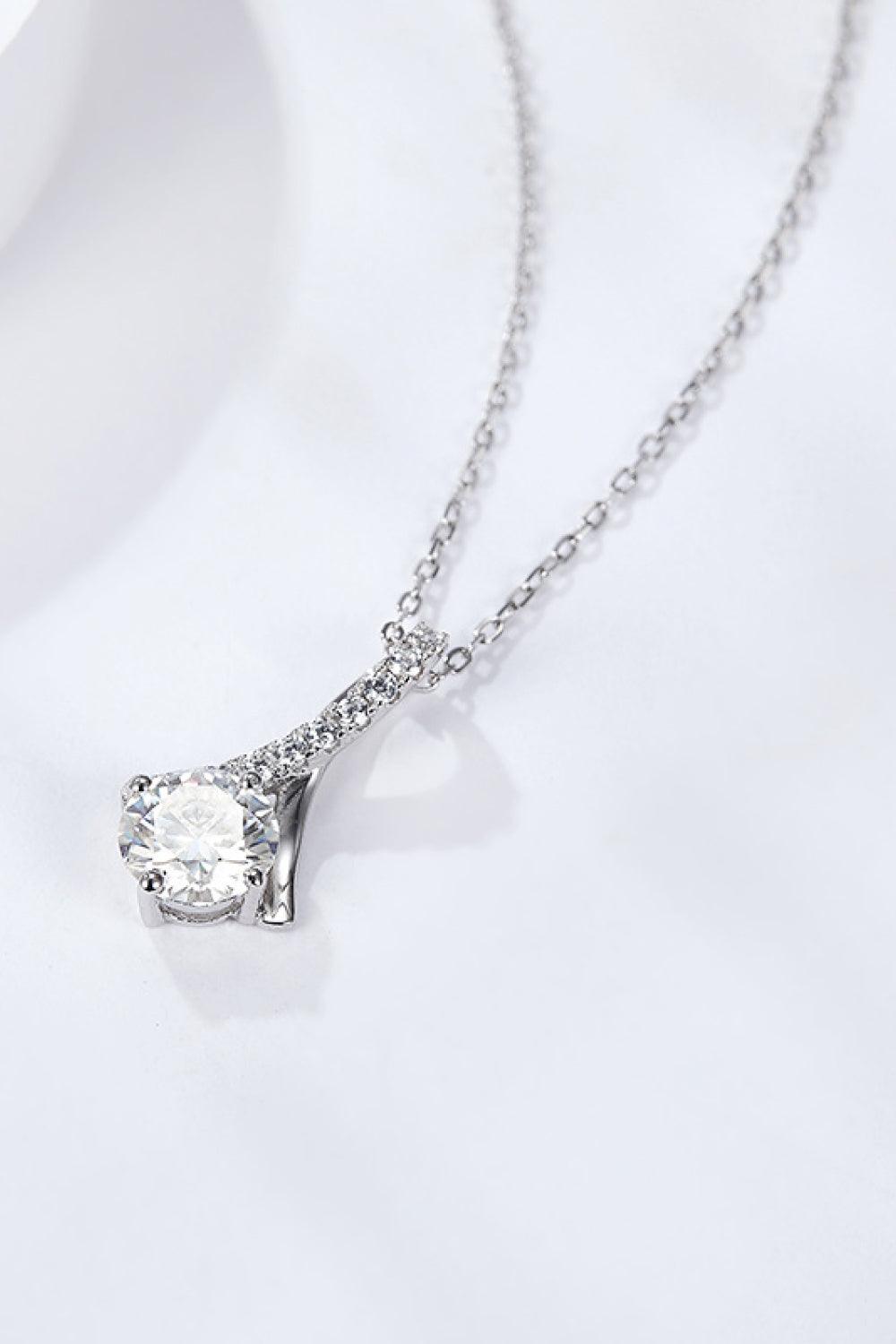 Special Occasion 1 Carat Moissanite Pendant Necklace