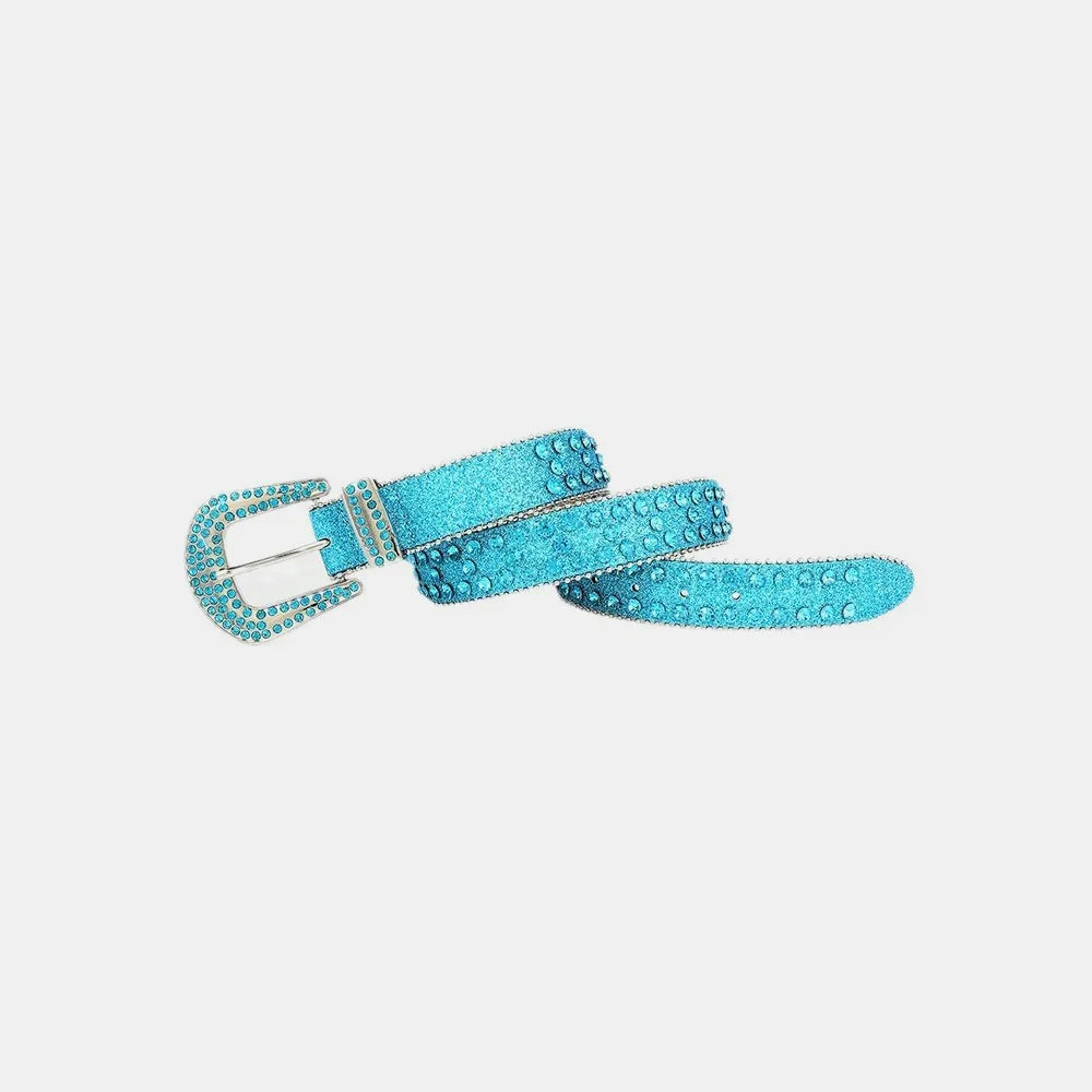 Rhinestone PU Leather Belt Carauana Store