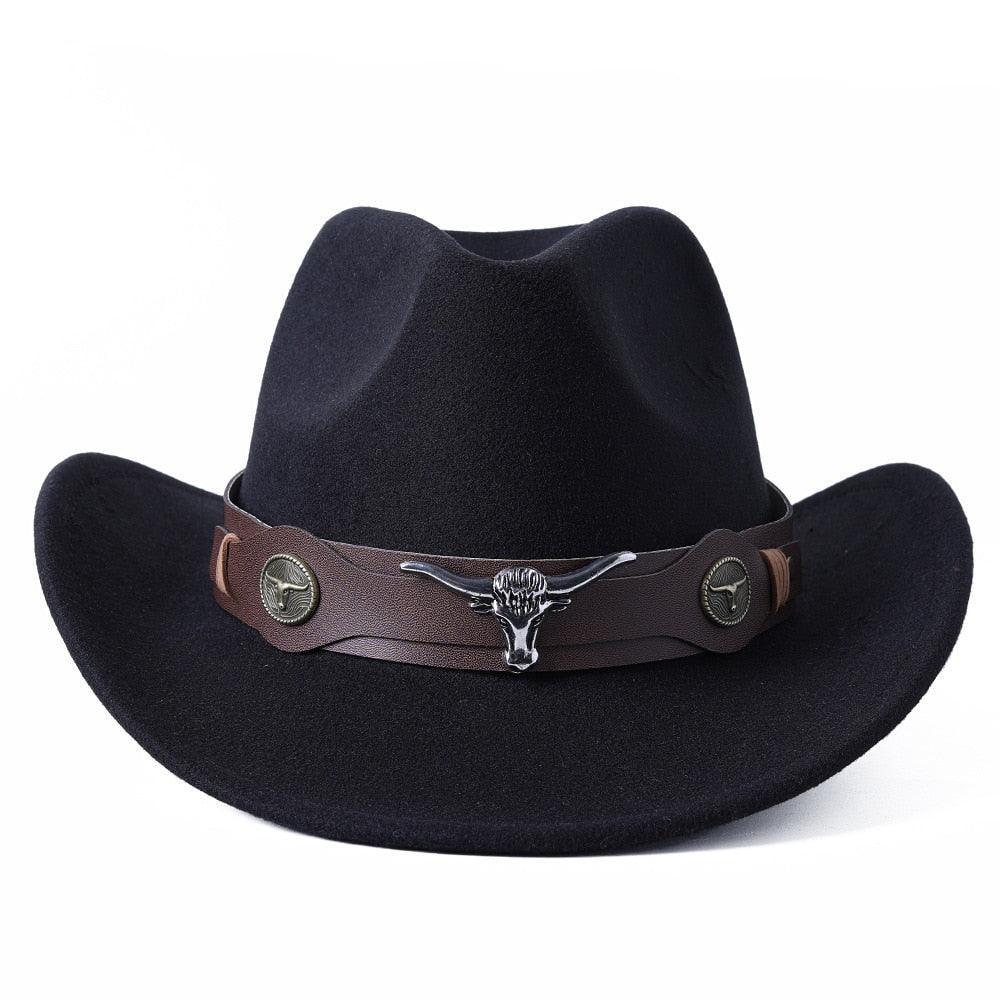 cowboy hat monochrome felt Unisex Carauana Store