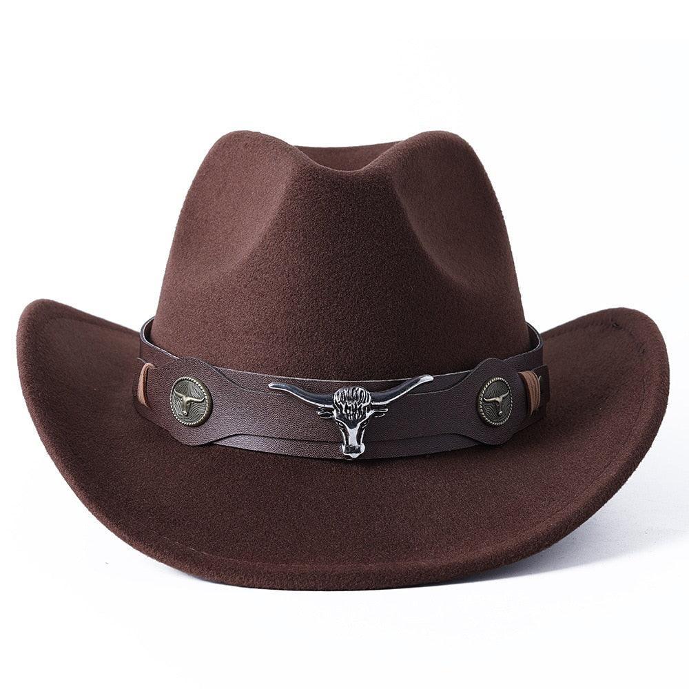 cowboy hat monochrome felt Unisex Carauana Store