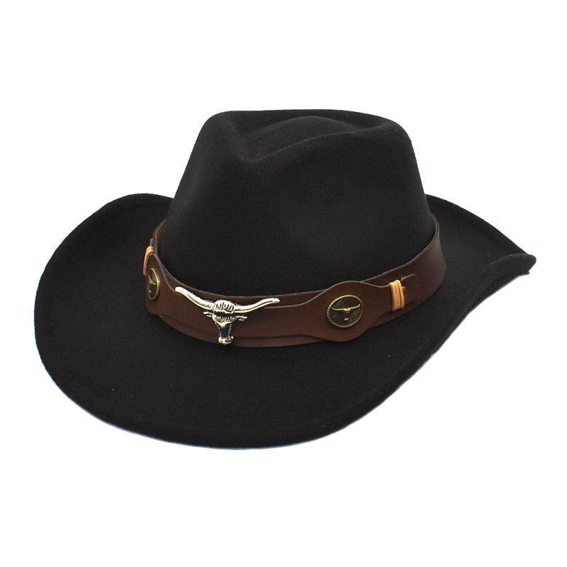 cowboy hat monochrome felt Unisex Carauana Store
