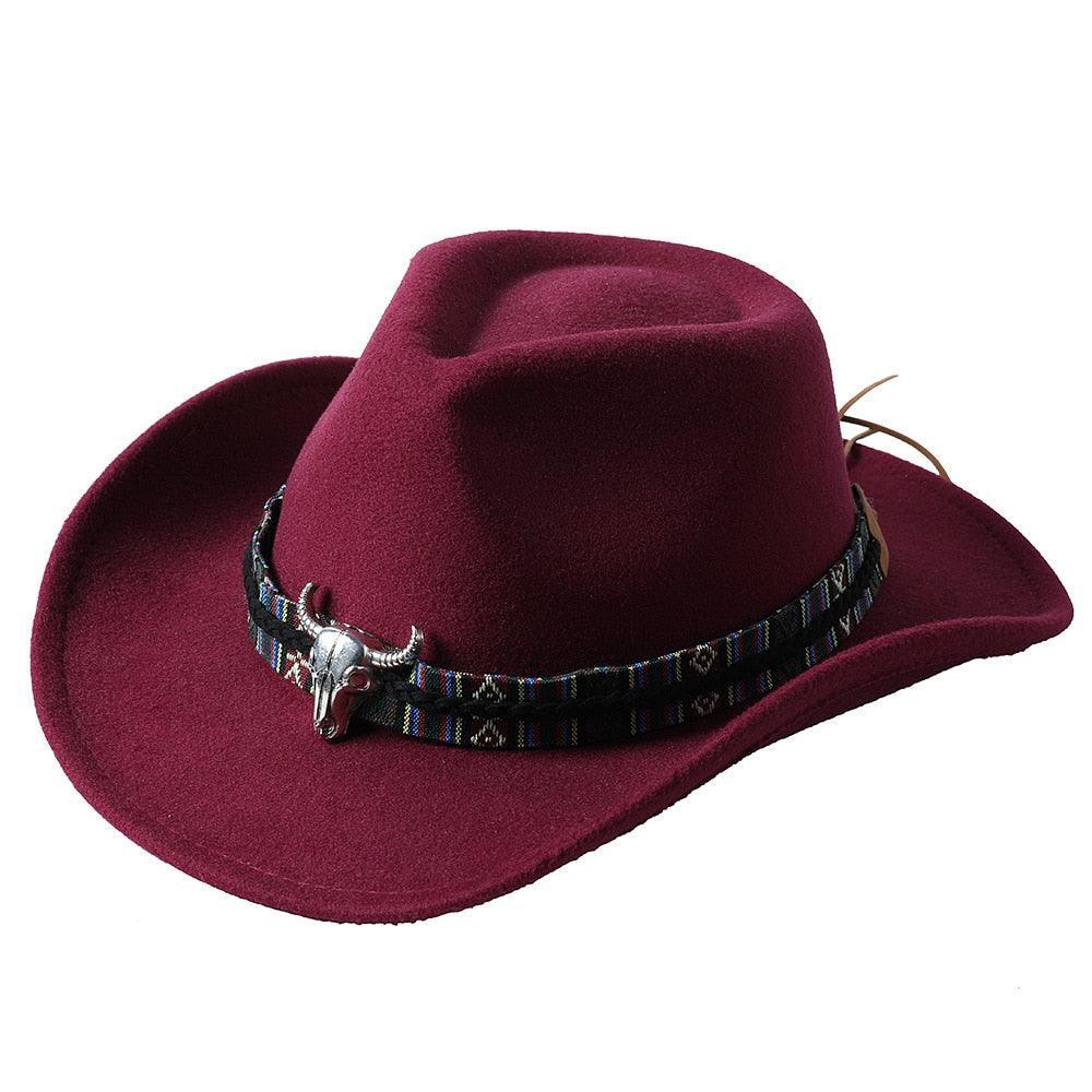 cowboy hat monochrome felt Unisex Carauana Store