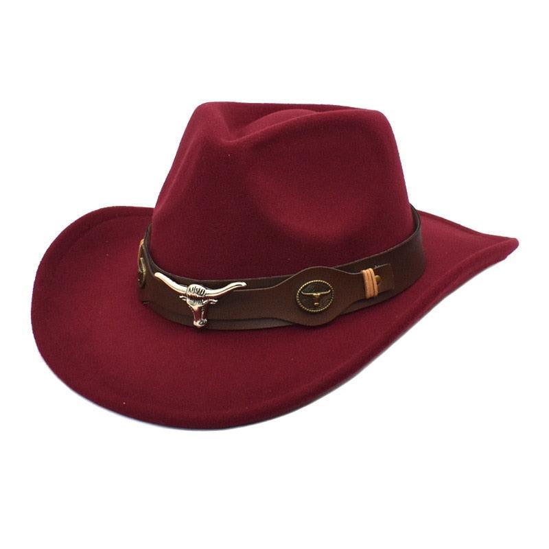 cowboy hat monochrome felt Unisex Carauana Store