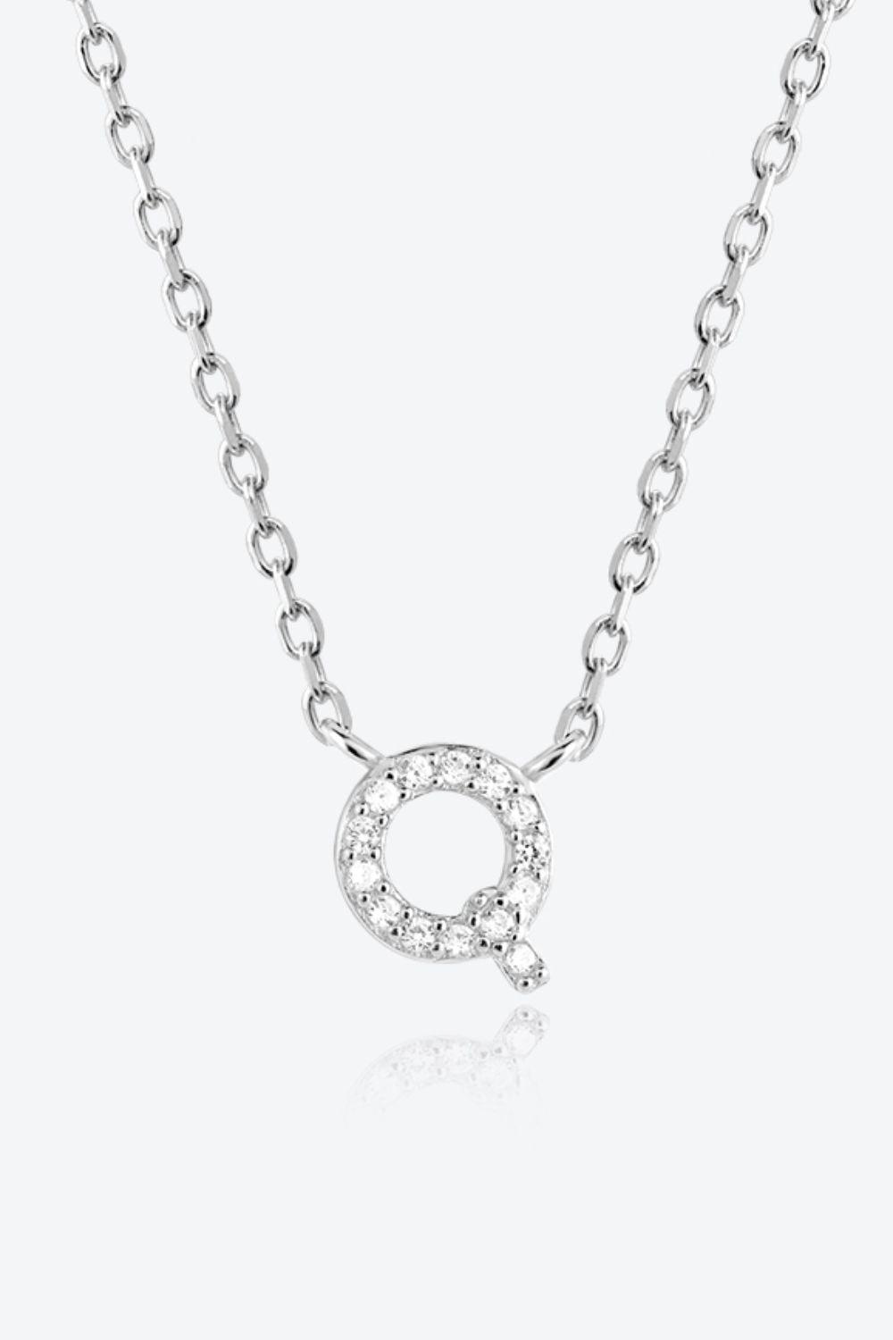 Q To U Zircon 925 Sterling Silver Necklace