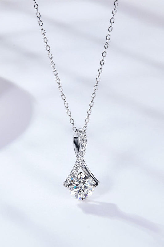 Special Occasion 1 Carat Moissanite Pendant Necklace Carauana Store