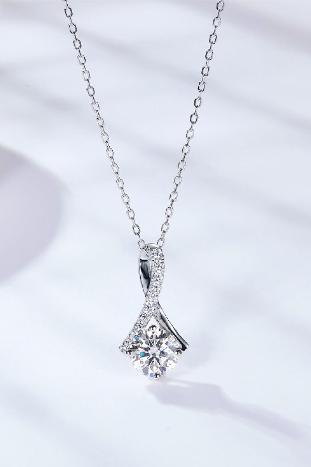 Special Occasion 1 Carat Moissanite Pendant Necklace