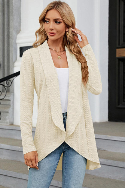 Open Front Long Sleeve Cardigan