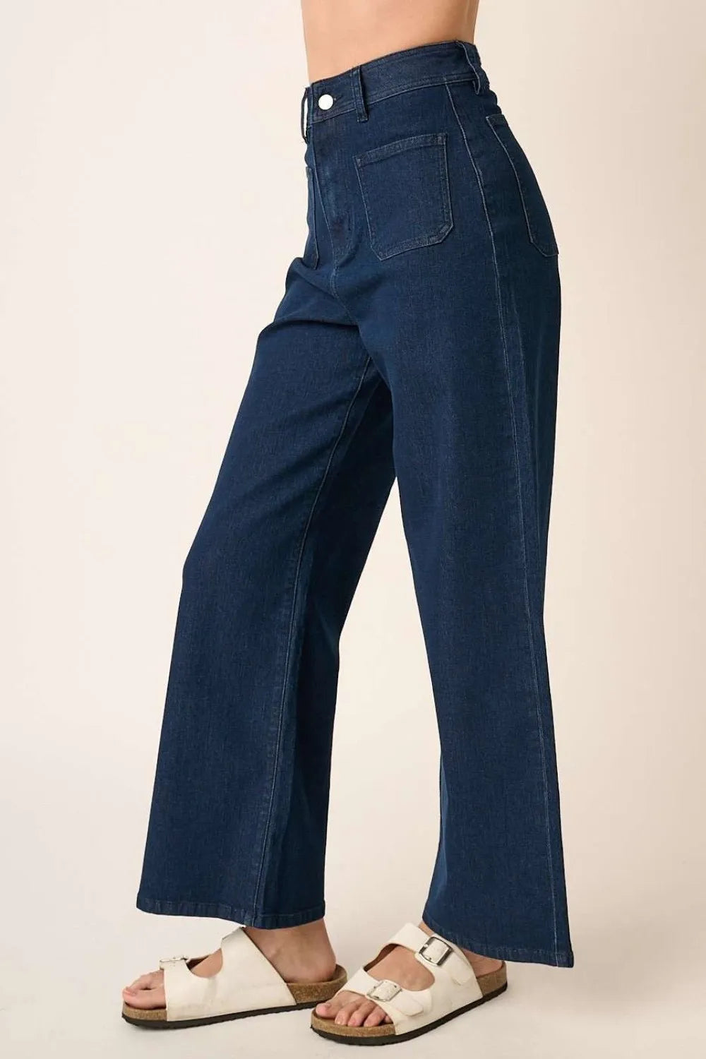 Mittoshop High Waist Wide Leg Jeans Carauana Store