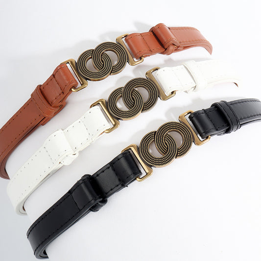 Alloy Buckle PU Belt Carauana Store